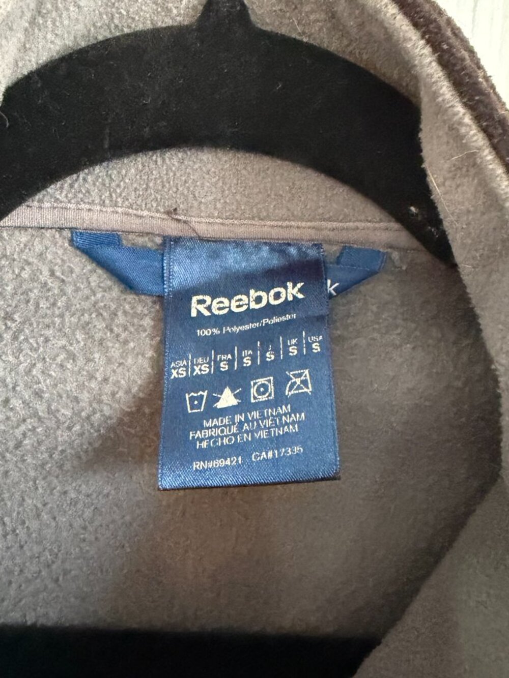 Men's Small Reebok Fleece - Picture 4 of 5